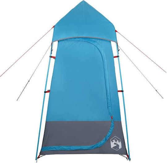 vidaXL Καλοκαιρινή Σκηνή Camping Τουαλέτας Μπλε 121x121x225εκ.