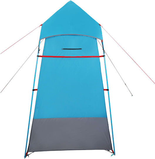vidaXL Καλοκαιρινή Σκηνή Camping Τουαλέτας Μπλε 121x121x225εκ.
