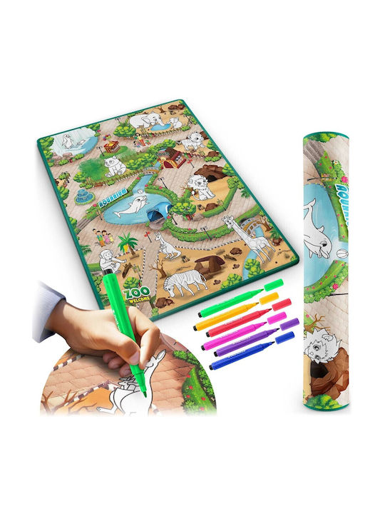 Ricokids Kinder Teppich Grün 120x90cm