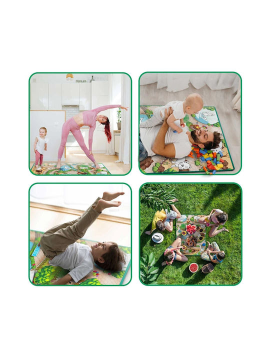 Ricokids Kinder Teppich Grün 120x90cm