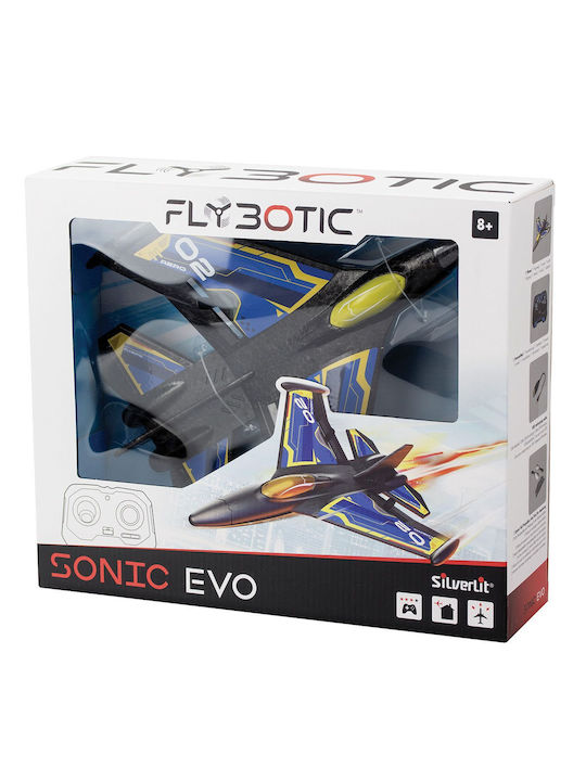 Παιχνιδολαμπάδα Flybotic Sonic Evo Τηλεκατευθυνόμενο Αεροπλάνο για 8+ Ετών Silverlit