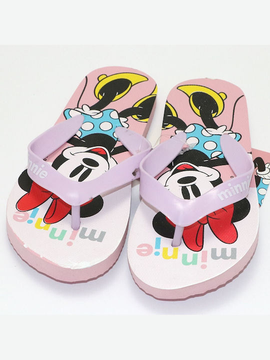 Disney Παιδικές Σαγιονάρες Flip Flops Minnie Μωβ Mouse