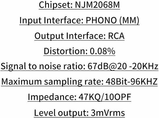 Tp400 Προενισχυτης Phono Turntable Preamplifier Pp400 Slim
