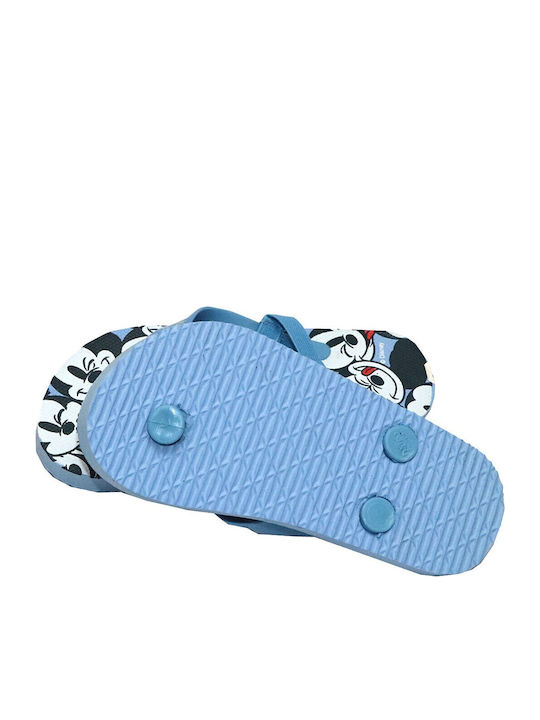Kids' Flip Flops Mickey Light Blue Mouse