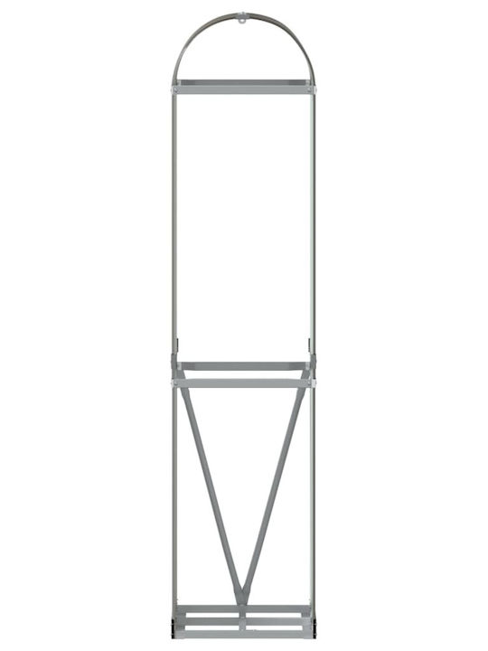 vidaXL Inox Ράφι Αποθήκευσης Ξύλων 40x45x170cm Καφέ