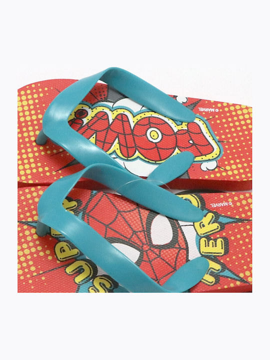 Kinder Flip Flops Spider-Man Rot