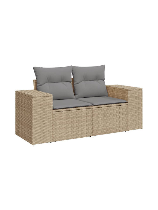 Canapea Cu Patru Locuri De Exterior Din Rattan Cu Perne 55x55x69cm