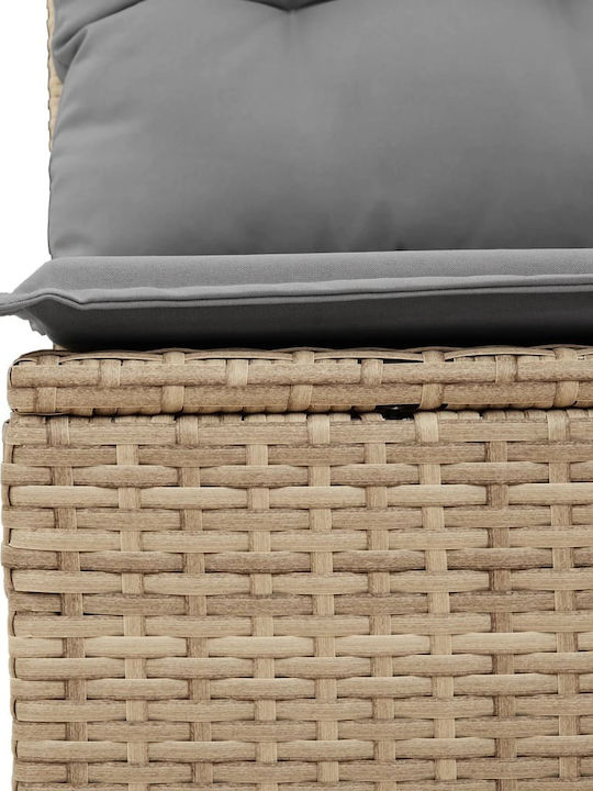 Canapea Cu Patru Locuri De Exterior Din Rattan Cu Perne 55x55x69cm