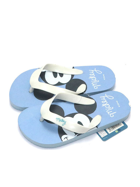 Kids' Flip Flops Mickey White Mouse