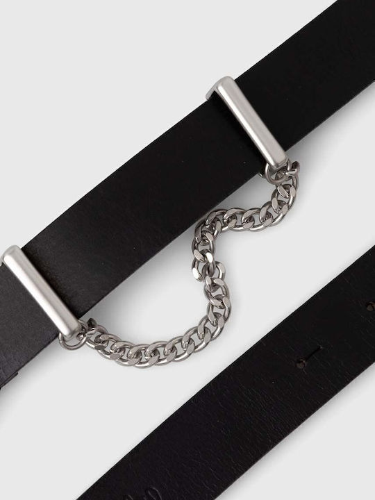 Leather Women's Belt Black