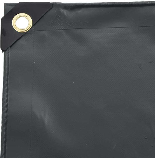 vidaXL Waterproof Tarpaulin 600gr/m² 8x6m. Heavy Duty Gray