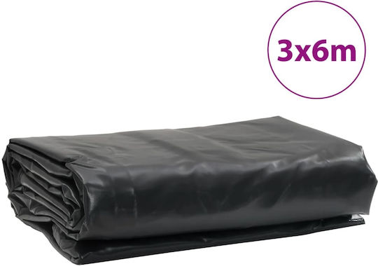 vidaXL Waterproof Tarpaulin 600gr/m² 6x3m. Heavy Duty Gray