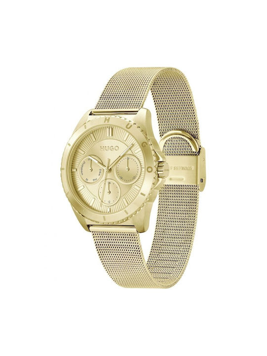 Hugo Boss Watch with Gold Metal Bracelet