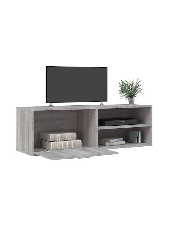 TV-Möbel Hölzernes Grey L120xB34xH37cm