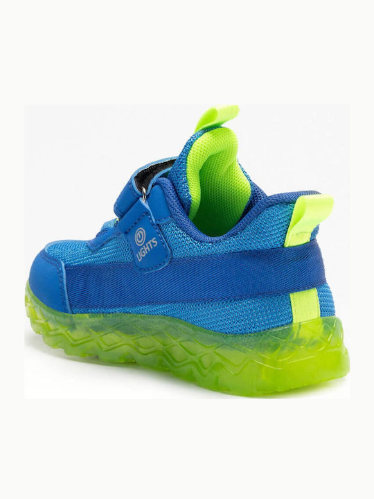 Kids Sneakers Anatomic with Scratch & Lights Blue