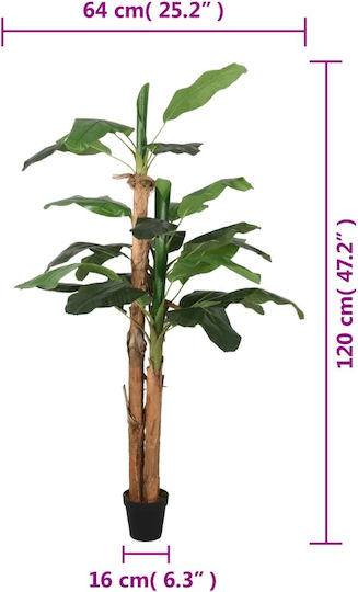 Künstlicher Baum für den Außenbereich Musa Grün 120cm vidaXL