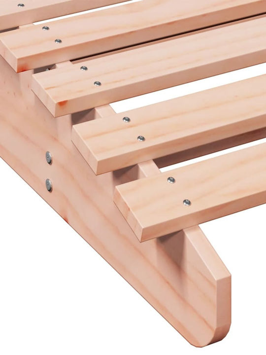 Liegestuhl Hölzernes Braun 205x60x31.5cm.