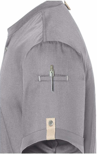 Karlowsky Mantel Koch 100% Baumwolle Gray mit Kurzärmelig Green-Generation