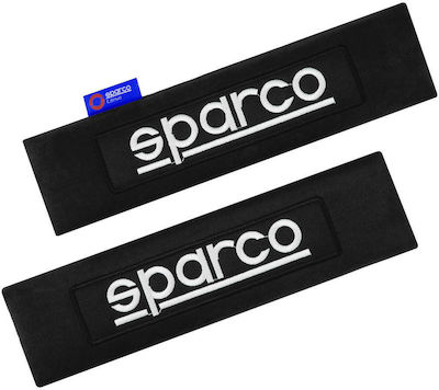 Sparco Set of 2pcs Car Seat Belt Pads Black