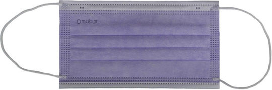Mască de protecție De unică folosință Tipul II Chirurgical Violet 005005 50buc
