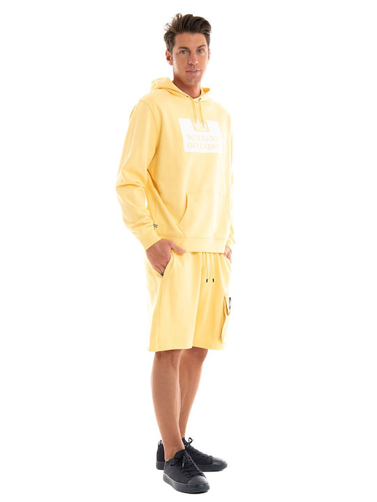 Weekend Offender HM Service Hoodie - Yellow Sweatshirt (Men's Cotton Off White - HDAW21 07/ HDSS22 08)