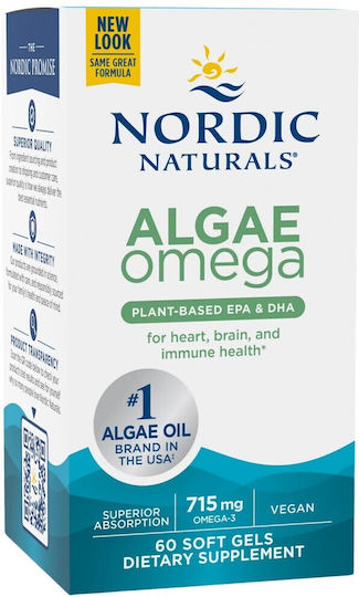 Nordic Naturals Algae Omega 715мг 60 софтджел