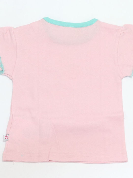 Disney Kids Blouse Short Sleeve Pink