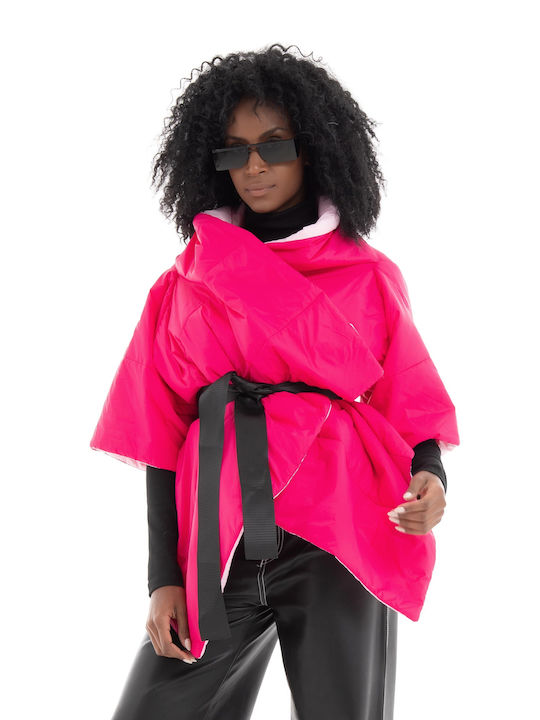 Efi D'angio Puffer Jacket - Fuchsia Jacket (Women's Synthetic Polyester Fuchsia - 19031DO)