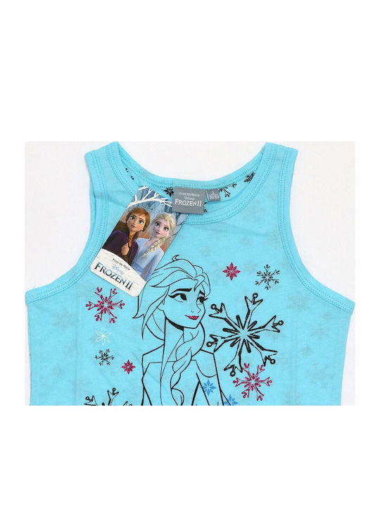 Kids' Shirt Sleeveless Light Blue Frozen
