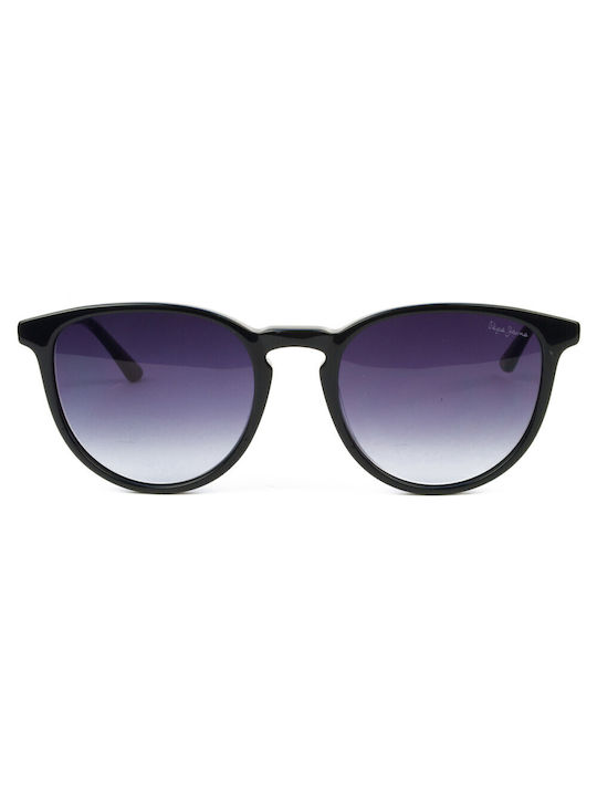 Pepe Jeans Sunglasses with Black Plastic Frame and Blue Gradient Lens PJ7432 080