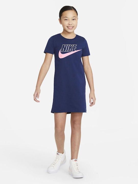 Rochie pentru Copii Mâneca scurta Albastru marin