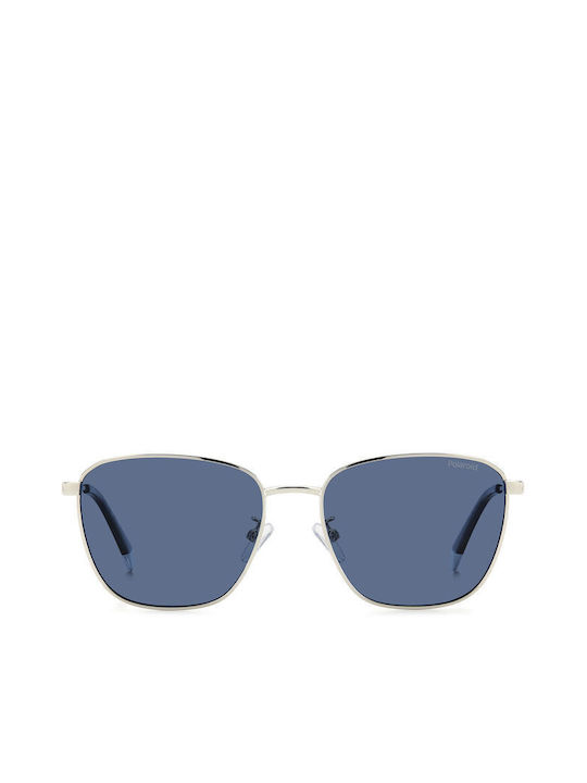 Polaroid Sonnenbrillen mit Silber Rahmen und Blau Polarisiert Linse PLD4159/G 010/C3