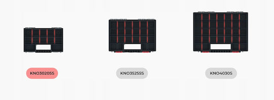 Prosperplast Tool Compartment Organiser 12 Slot Black