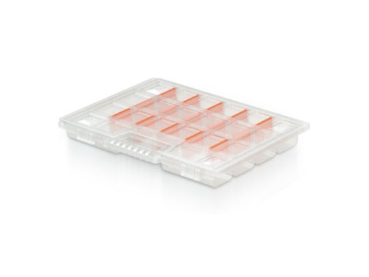 Prosperplast Ταμπακιέρα Εργαλείων 20 Θέσεων Μαύρη 29x19.5x3.5εκ.