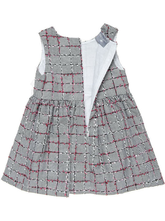 Alouette Kids Dress Checked Sleeveless Gray 00241392_0025