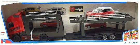 Bburago Diecast 1:43 Street Fire Haulers Multicar Carrier Volvo FH16 Камион 1:43 за 3+ Години