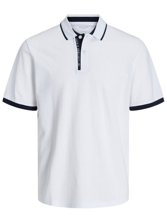 Jack & Jones Men's Short Sleeve Blouse Polo White