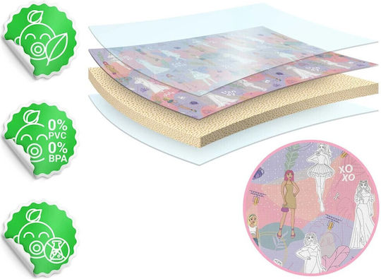 Ricokids Kinder Teppich Rosa 120x90cm