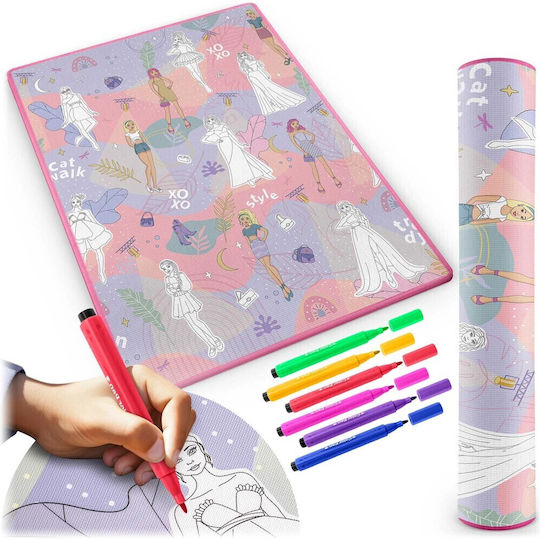 Ricokids Kinder Teppich Rosa 120x90cm