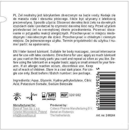 Gel lubrifiant 3ml