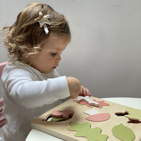 Holz Kinder Steckpuzzle Wald 6pcs Egmont