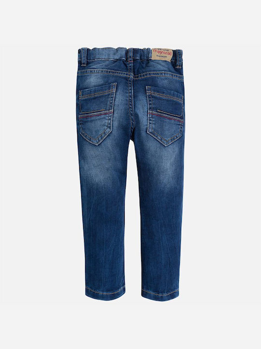 Mayoral Kids Denim Trousers Blue