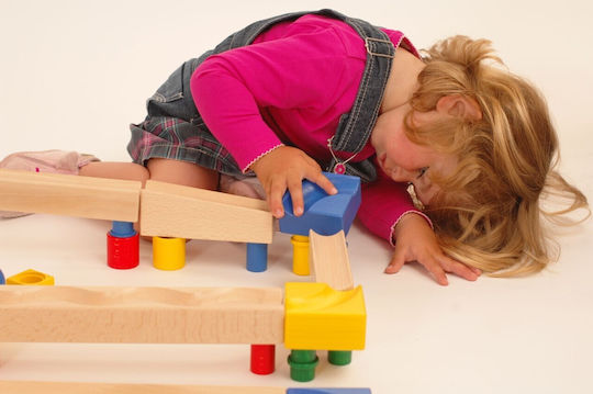 Nic Toys Ball Cubio Ball Track made of Wood for 24++ Months
