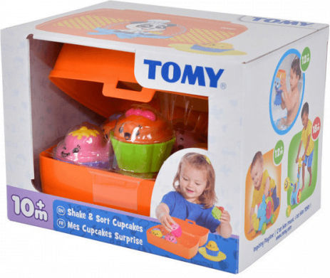 Tomy Baby-Aktivitätsspielzeug Shake & Sort Cupcakes