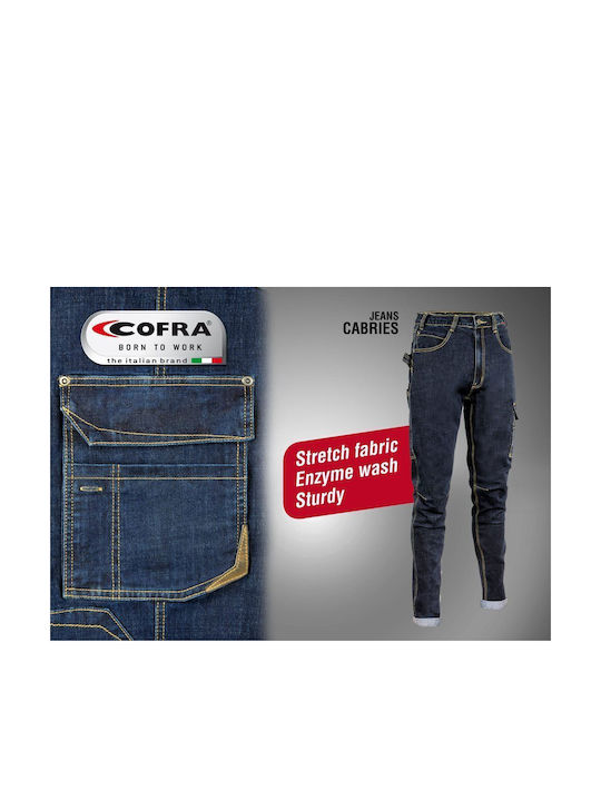 Cofra Cabries Παντελόνι Εργασίας Τζιν Μπλε