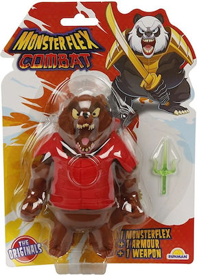 Just Toys Miniature Toy Monsterflex Combat Warrior Bear With Sai Dagger for 4+ Years