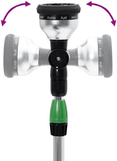 Vidaxl Teleskop-Spritzgestänge mit 10 Funktionen 75-110 cm - Schwarz