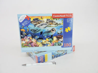 Παιδικό Puzzle Dolphins Tropics 180pcs για 7+ Ετών Castorland