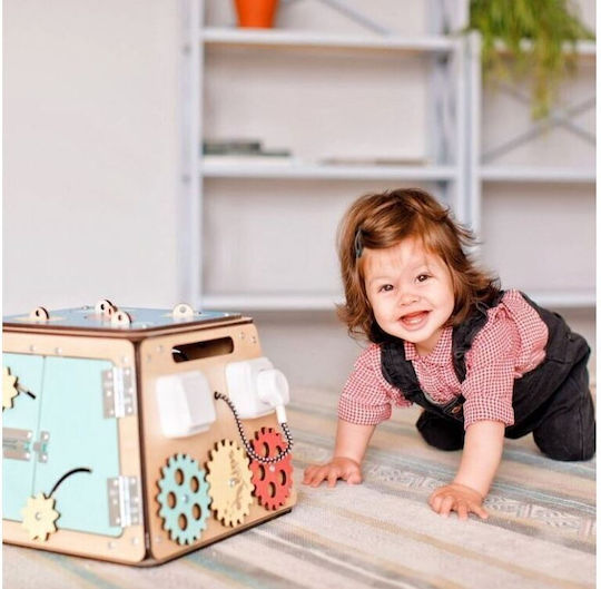 Eli Neli Activity Cube made of Wood for 12++ Months