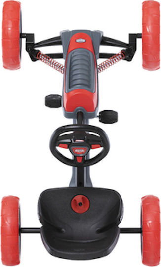 Berg Reppy Rebel Kids Foot-to-Floor Go Kart One-Seater with Pedal Red